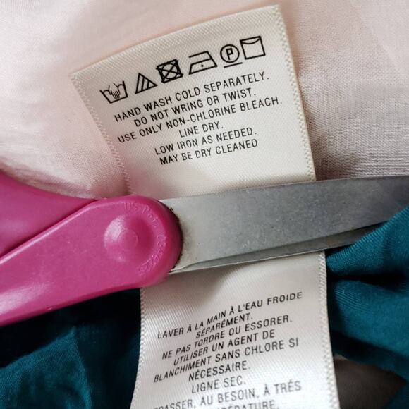 Anthropologie HD in Paris Jules Colorblock Shift Drop Waist Flapper Teal Women 4 - Picture 12 of 12